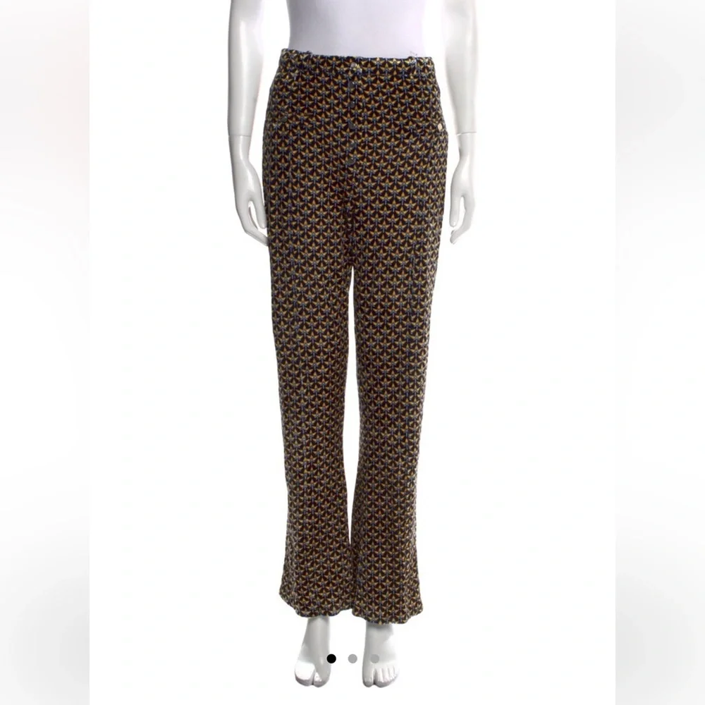 Paco Rabanne velvet printed pants - Picture 1 of 4